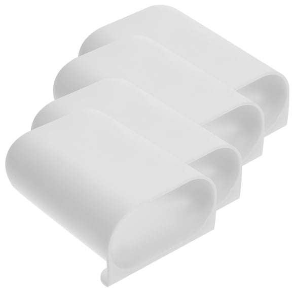 HOMEMAXS 4 Pcs Portable Storage Basket Cart Cup Holder Crate Trash Junk Case Go Student White