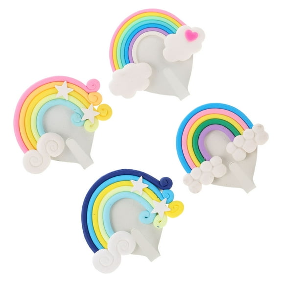 HOMEMAXS 4 Pcs Rainbow Room Decor Storage Hook Sundries Hangers Design Hooks Child