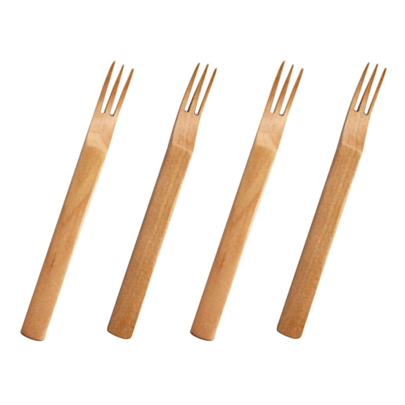 4 Pcs Seafood Forks Stylish Tableware Long-lasting Fruit