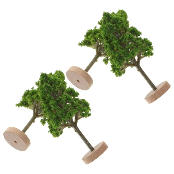 HOMEMAXS 4 Pcs Simulation Tree Ornament Building Model Miniature Trees and Realistic for Kids Project Child