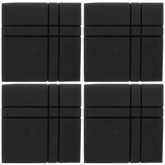 HOMEMAXS 4 Pcs Sound Proofing Foam Soundproof Cotton Wall Sticker