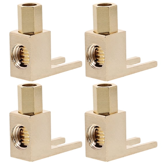 HOMEMAXS L Shaped Banana Plug Connectors for Speaker Wire with Plating Copper Audio Amplifier Compatible 90 Degree