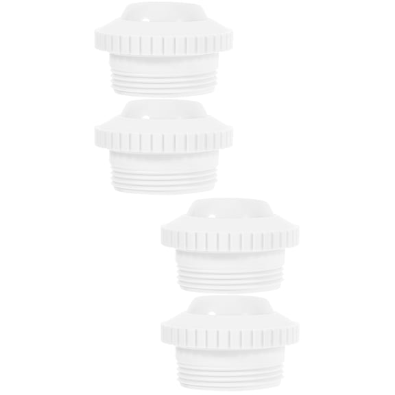 OULII White Plastic Pool Return Fountain Nozzle, Jet, for Daily Use, 4Pcs