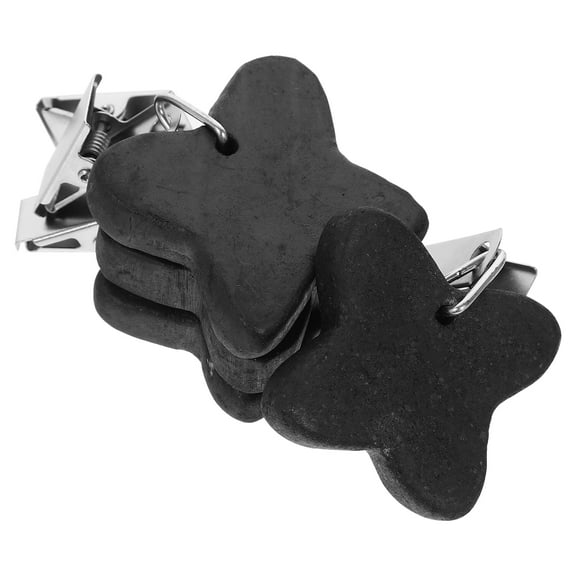 HOMEMAXS 4 Pcs Tablecloth Drop Clip Clips for Outdoor Tables Weights Tablecloths Black