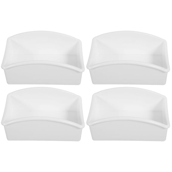 HOMEMAXS 4-Pack Acrylic Tea Bag Organizer Box, Instant Coffee Packet Storage Holder, Clear Tea Packet Container
