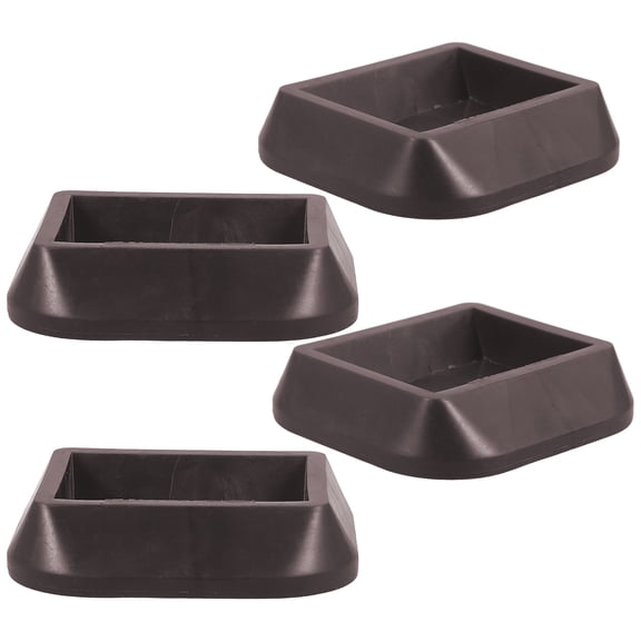 HOMEMAXS 4 Pcs Wheel Chocks Heavy Duty Castor Universal Holder Office
