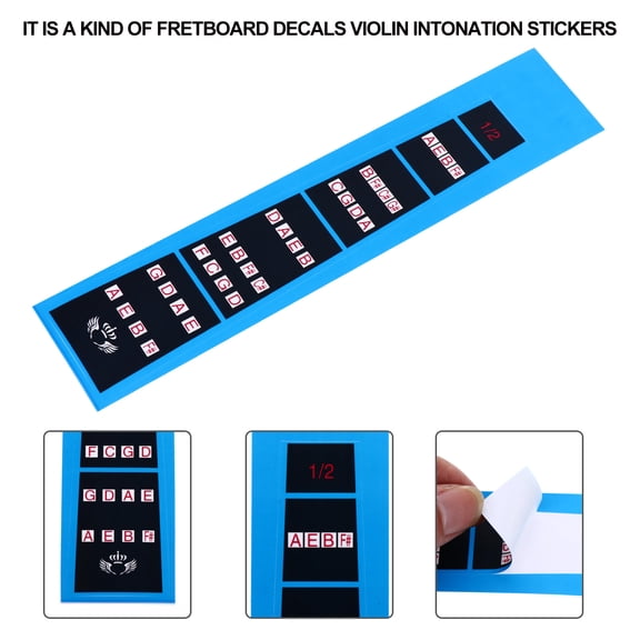 HOMEMAXS 4 Pcs/set Finger Stickers Violin Case 4/4 Note Locations