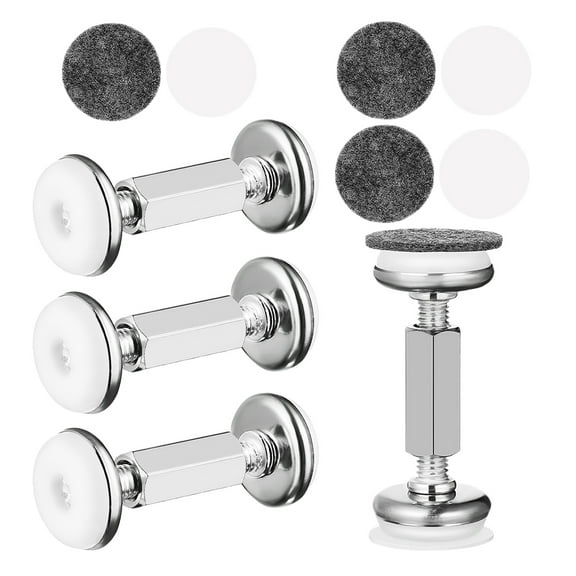 BEADCEST Head Board Stoppers Headboard Stopper Stainless Steel 4 Sets