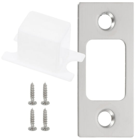 HOMEMAXS  4 Sets Hole Door Lock Guide Security Striker Plates Convenient Screws Baby