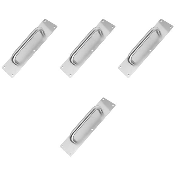 HOMEMAXS 4 Sets Silver Pull Knobs Classic Type Door Knob Access Safety Handle Door Pull