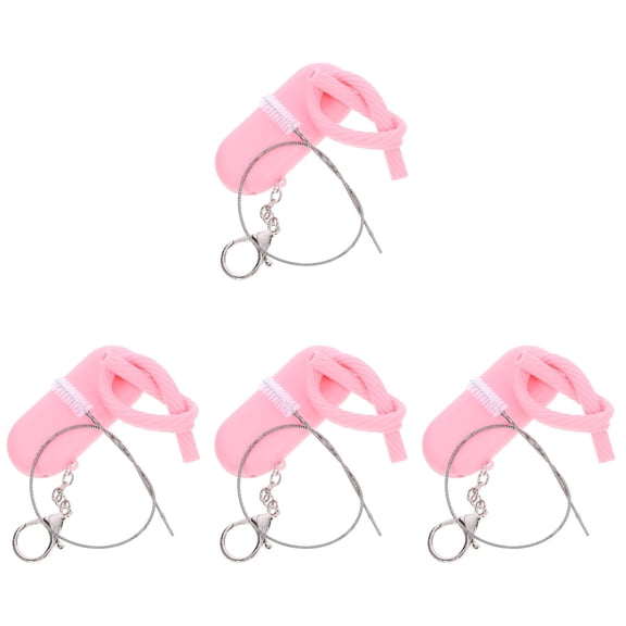 HOMEMAXS 4 Sets of Reusable Silicone Straws Tumbler Replacement Straws Jar Straws with