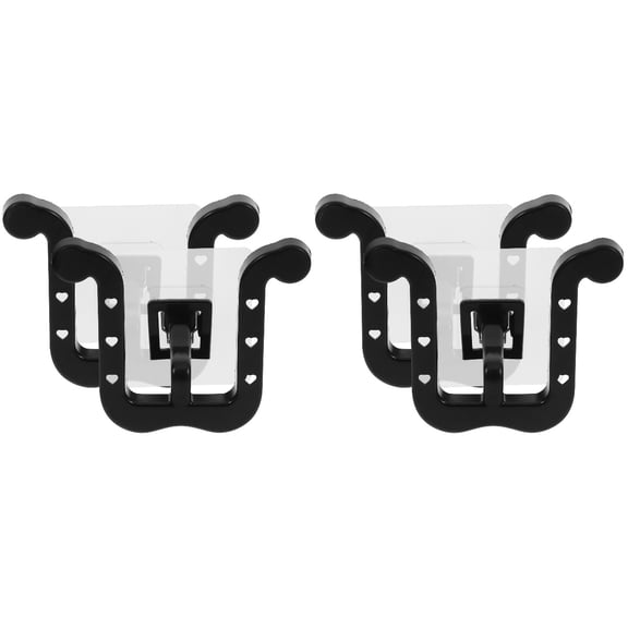 OULII  Plastic Slipper Holder, No Drilling, Sturdy Rails, Bathroom Storage