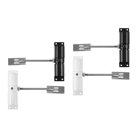 HOMEMAXS 4-Pack Heavy Duty Aluminum Alloy Door Spring Closers, Self-Closing Spring Loaded Hinges for Doors