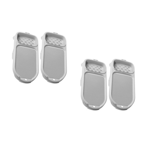 HOMEMAXS 4 pcs  Household Washboard Non-Slip Washboard For Hand Washing Clothes Wash Board For Laundry With Soap Holder For Home School