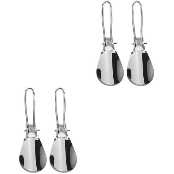 HOMEMAXS 4 pcs Long Handle Shoe Horn Stainless Steel Boot Shoehorn Portable Shoehorn