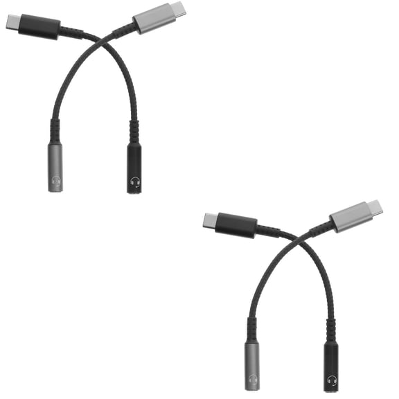 HOMEMAXS 4 pcs  Professional Type C to 3.5mm Audio Adapter Headphone Audio Cable Headphone Jack Adapter