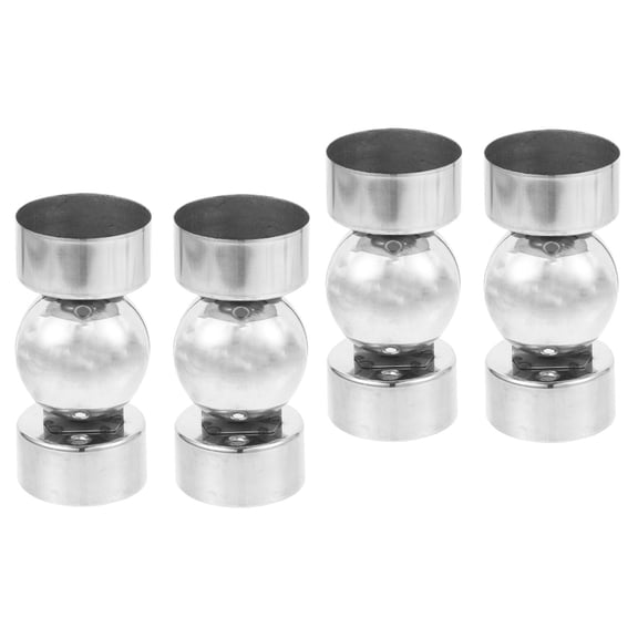 HOMEMAXS 4 pcs  Stainless Steel Handrail End Covers Staircase Handrail End Caps Stair Handrail Plugs