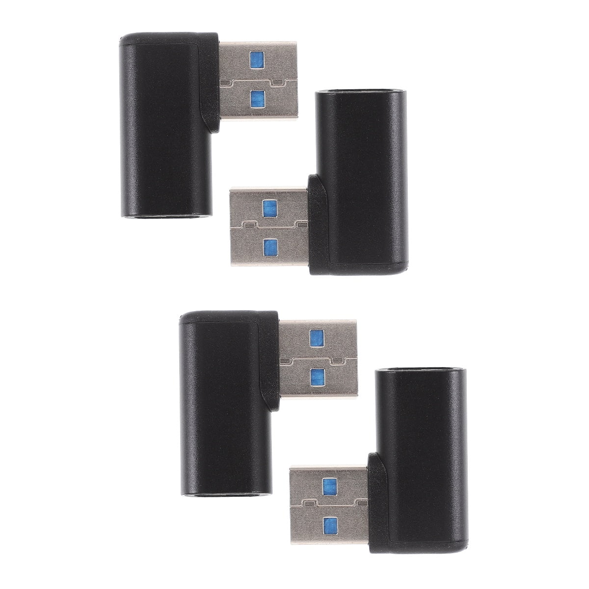 HOMEMAXS 4 pcs USB 90 Degree Adapter Right Angle USB 3.0 Male To USB-C ...