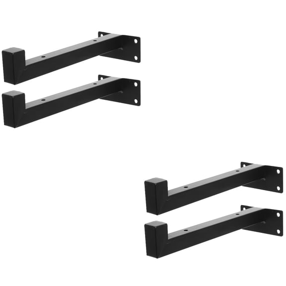HOMEMAXS 4 pcs Wall Shelf Support Metal Floating Shelf Bracket Heavy Duty Shelf Support Rack