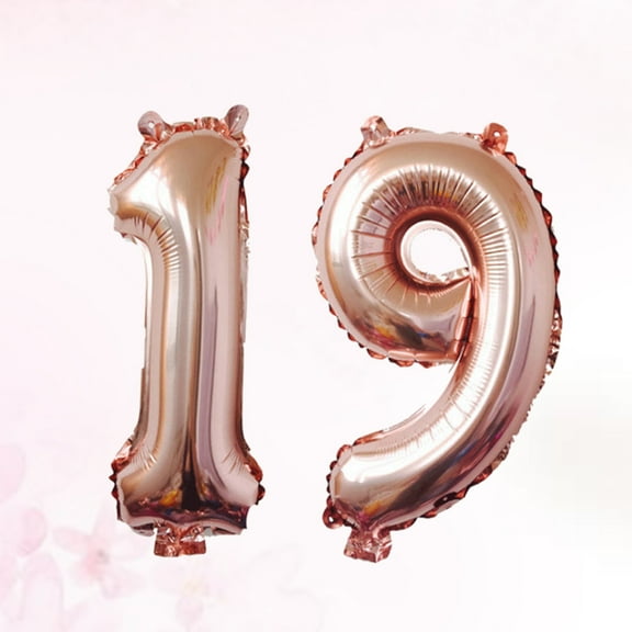 HOMEMAXS 40 Inch Number 19 Balloon Party Festival Decorations Birthday Anniversary Jumbo Foil Balloons Party Supplies Photo Props