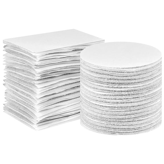 BEADCEST Fastening Nylon Tape Hook and Loop Tapes White 40 Pcs