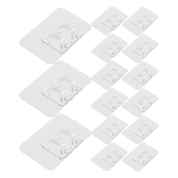 HOMEMAXS 40 Pcs Faucet Car Floor Mat Fixing Stickers 5.70X3.80X1.00CM Transparent