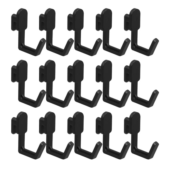 HOMEMAXS  40 Pcs Peg Board Pegs Tool Hangers Tape Machine Hanging Rack Nail Office Black