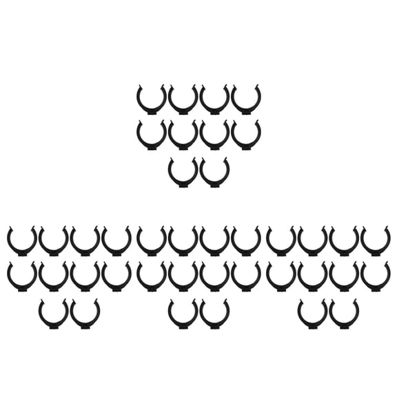 HOMEMAXS 40 pcs Cabinet Toe Kick Clips Levelers Leg Foot Buckle Kitchen Cabinets Furniture Levelers Plastic Clips for Cabinet Feet Kick Board