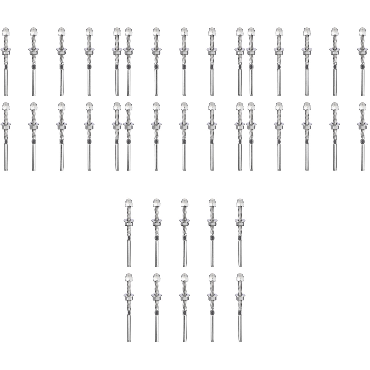 HOMEMAXS 40 pcs Deck Railing Cable Tensioner Stainless Steel Stair ...
