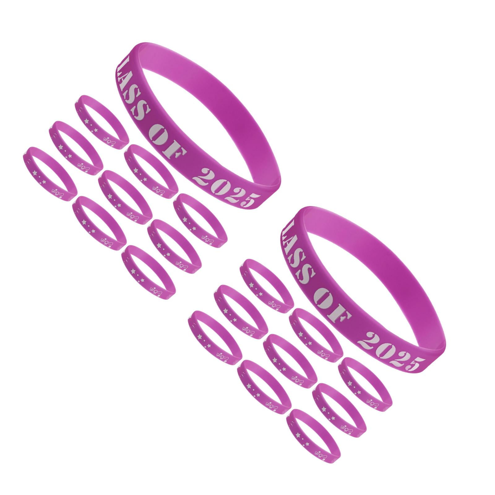 HOMEMAXS 40 pcs Graduation Jewelry Bracelets Class of 2025 Wristbands ...