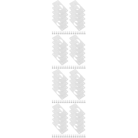 HOMEMAXS 40 pcs Mending Plate Furniture Door Hinge Repair Plate With Tapping Hole