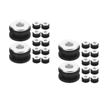 Downhill 16 PCS Automotive Shock Absorbing Cushions, Silicone Door