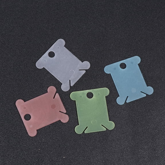400 Pcs Embroidery Needlework Winding Plate Translucent Board
