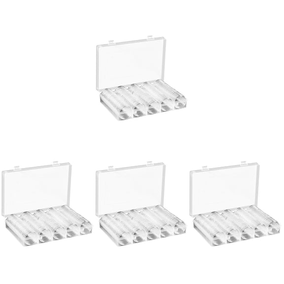 HOMEMAXS 400 pcs Transparent Coin Protector Holder Coin Cases Coin Capsules Holder