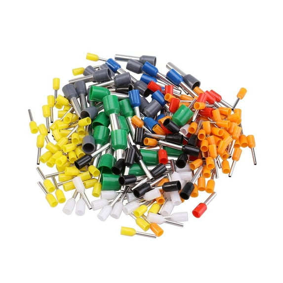 400pcs Assortment Wire Copper Crimp Connector Insulated Cord Pin End Terminal AWG 22-10 Kit