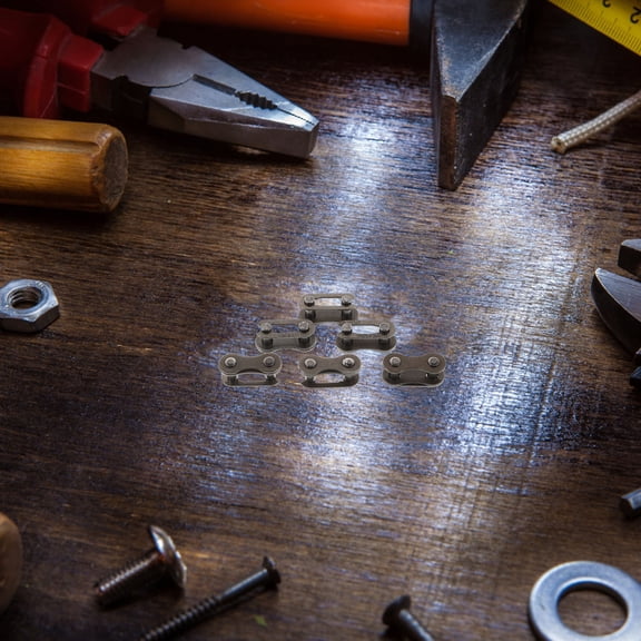 HOMEMAXS 40Pcs Bicycle Missing Link Speed Bike Chain Connector Lock Set Road Bicycle Connector For Link Joint Chain Pin Dark Brown