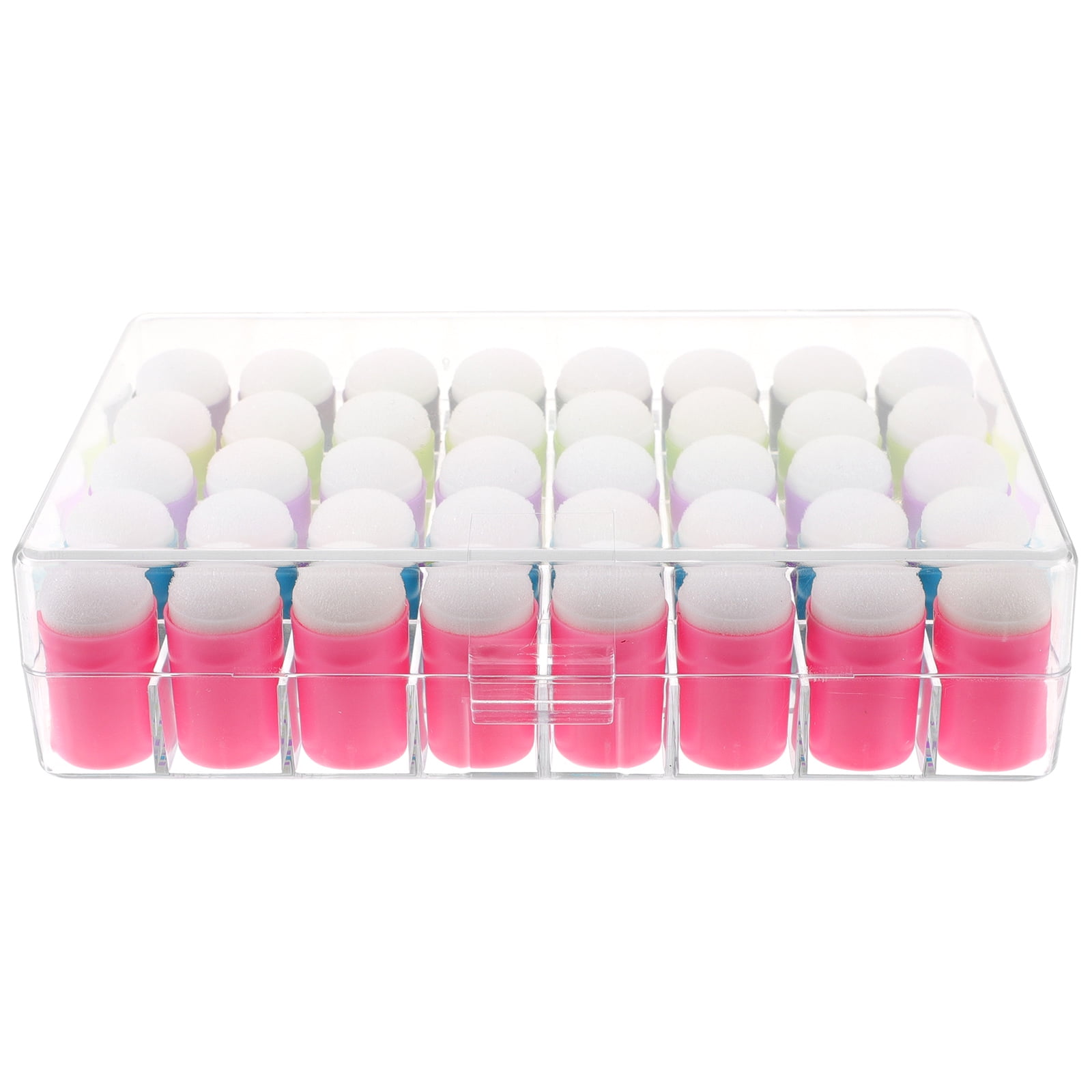 HOMEMAXS 40pcs DIY Finger Sponge Daubers Finger Painting Sponge Daubers for Stamping