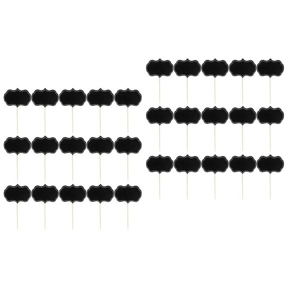 HOMEMAXS 48 pcs Writable Cheese Markers Buffet Food Labels Toppers Labels