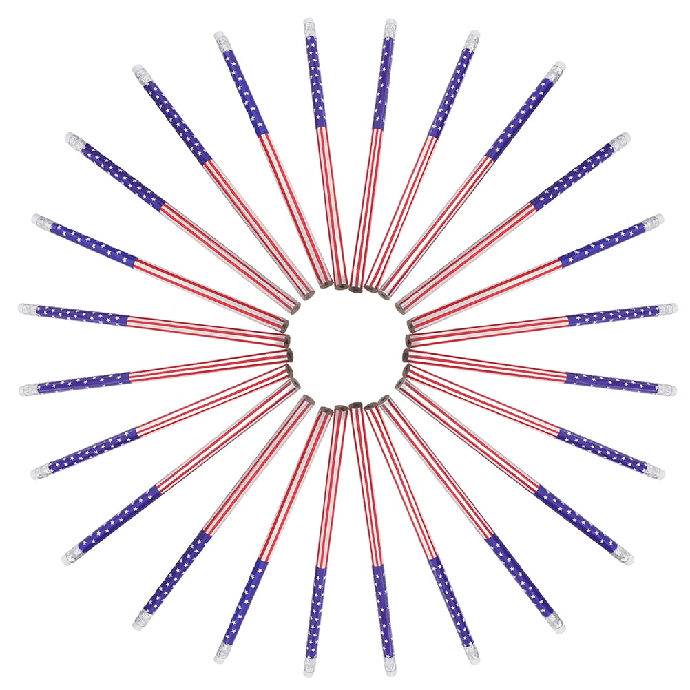 Outus Patriotic Pencils American Flag Pencils With Erasers School...