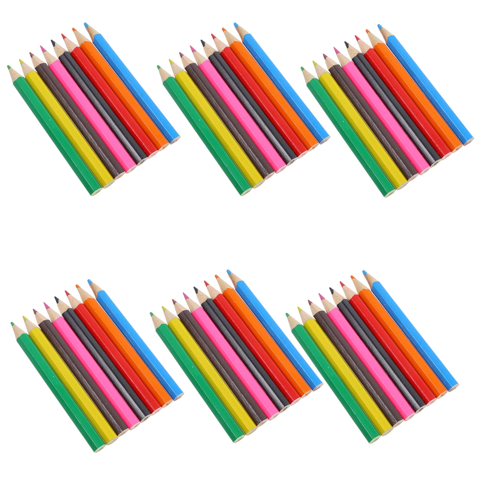 HOMEMAXS 48pcs Mini Colored Pencils Portable Short Color Pencil Drawing ...