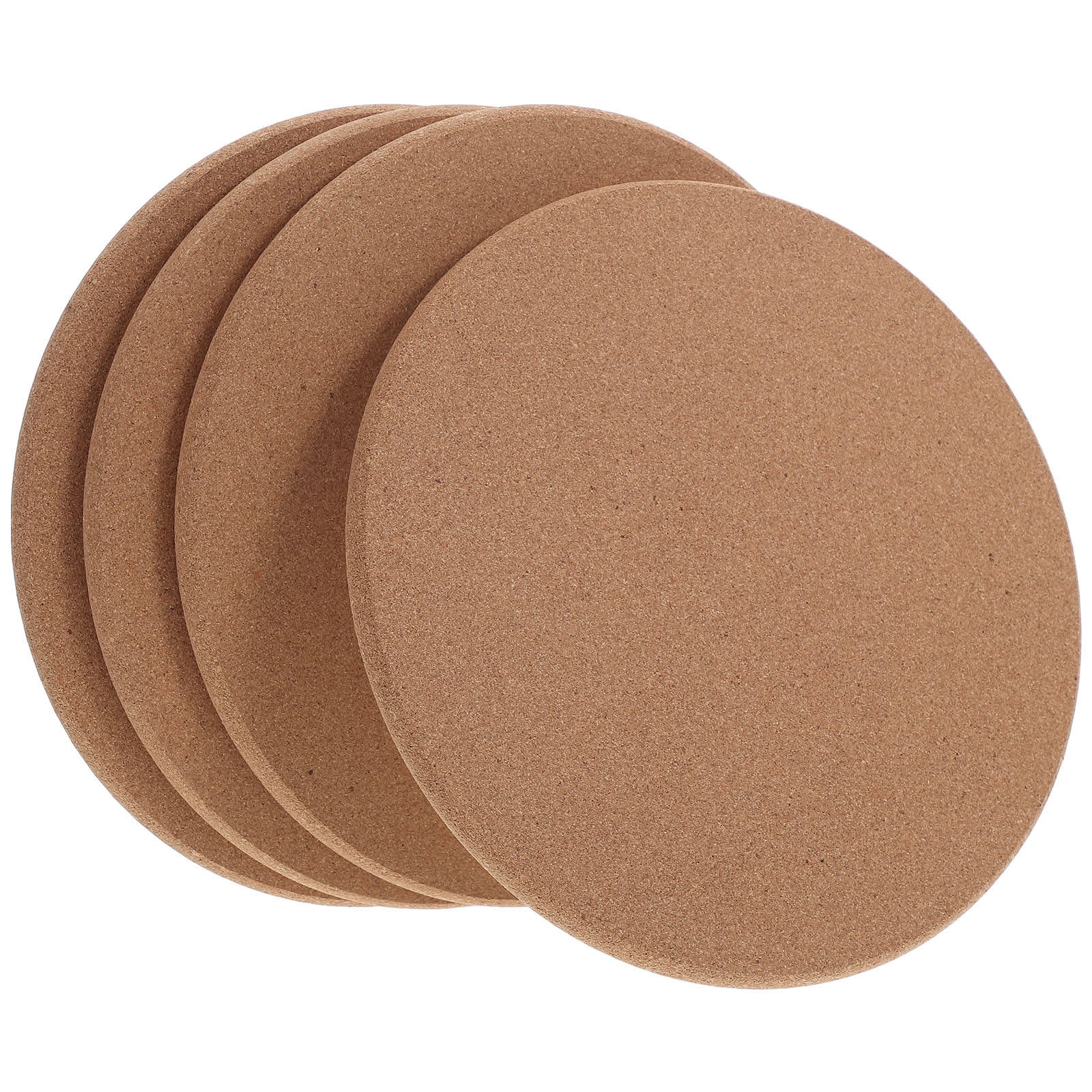 HOMEMAXS 4PCS Cork Trivets for Hot Dishes Cork Pot Holder for Hot Pots Pans Cork Board Hot Pads for Table and Countertop Cork Coasters for Drinks