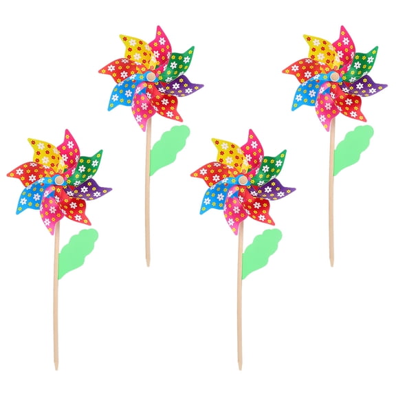 SILENRADAWN Children Windmill Toy with ABS Material Great for Kids Playing Lightweight and Fun 4Pcs
