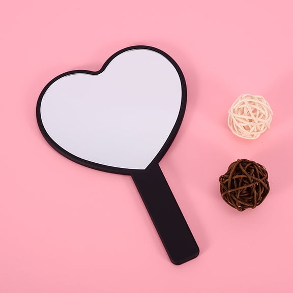 4Pcs Handheld Vanity Mirror Portable Makeup Mirror Heart Shaped Cosmetic Mirror
