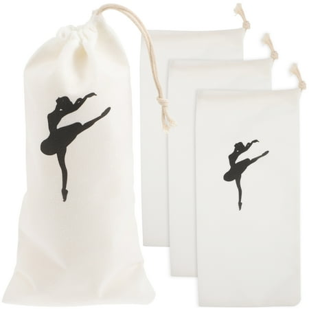 YSNOOWE Ballet Shoe Pouch Set of 4, Practical Storage Bags for Women, Compact 10.6 x 5.1 x 0.08 Inch