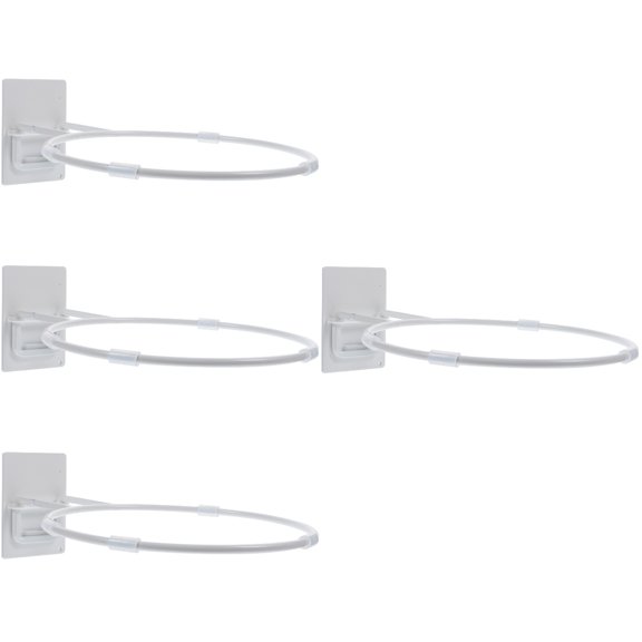 HOMEMAXS 4pcs Adhesive Wall Ball Holder Display Rack Storage for Soccer Basketball Volleyball Football