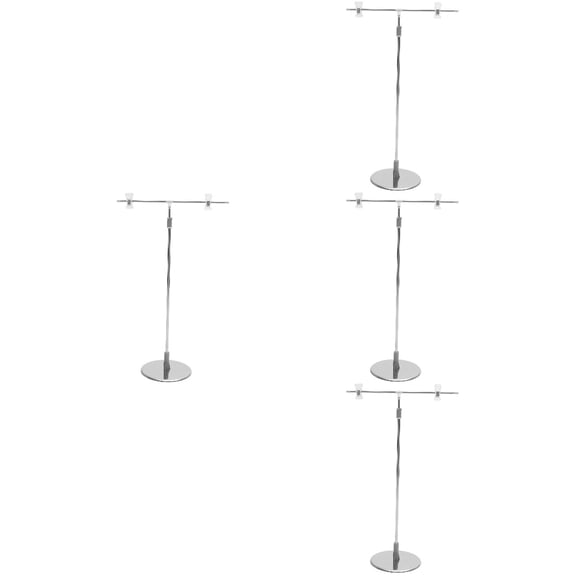 HOMEMAXS 4pcs Adjustable Advertising Showing Rack T Shape Poster Stand Poster Display Rack T-shaped Poster Organizer