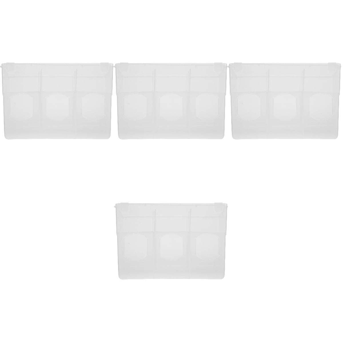 4 PCS Bird Feeder And Waterer - Plastic Cage Cup For Chicken Duck Pigeon Feeding