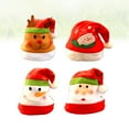 thumbnail image 1 of 4pcs Cartoon Christmas Hat Brim Santa Hat Headdress Party Favors Decorations for Kids Adult (Assort Pattern), 1 of 8