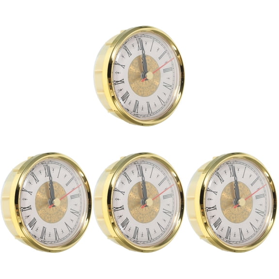 HOMEMAXS 4pcs Clock Insert Clock Face Clock Making Kit Clock Part Numerals Clock Insert for Bedroom