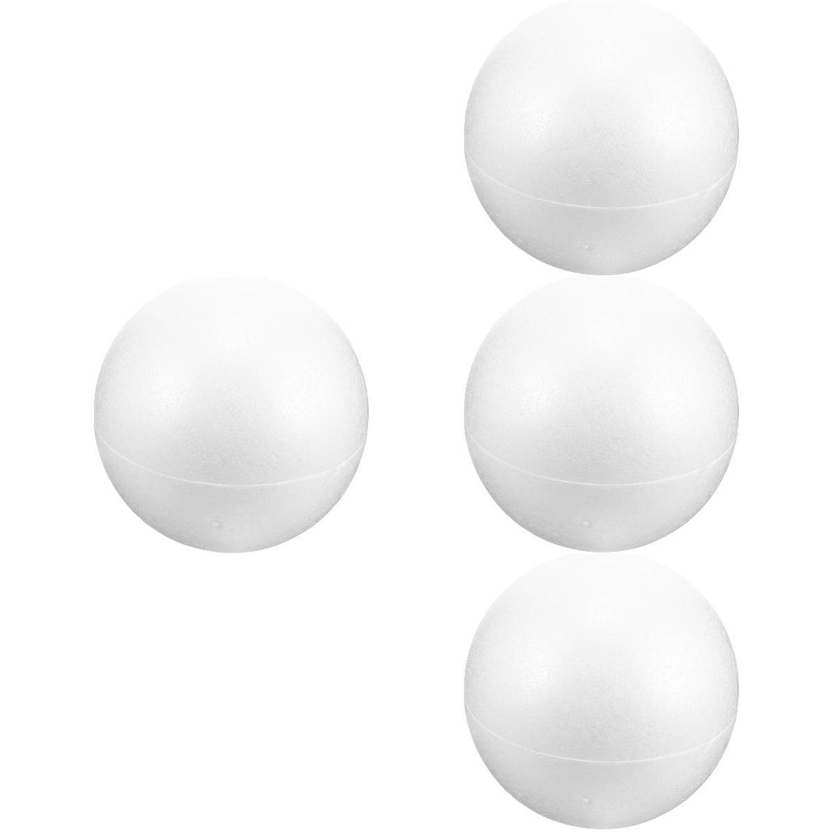 HOMEMAXS 4pcs DIY White Foam Ball Smooth Round Shaped Foam Craft Making ...